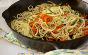 lemon garlic zucchini noodles