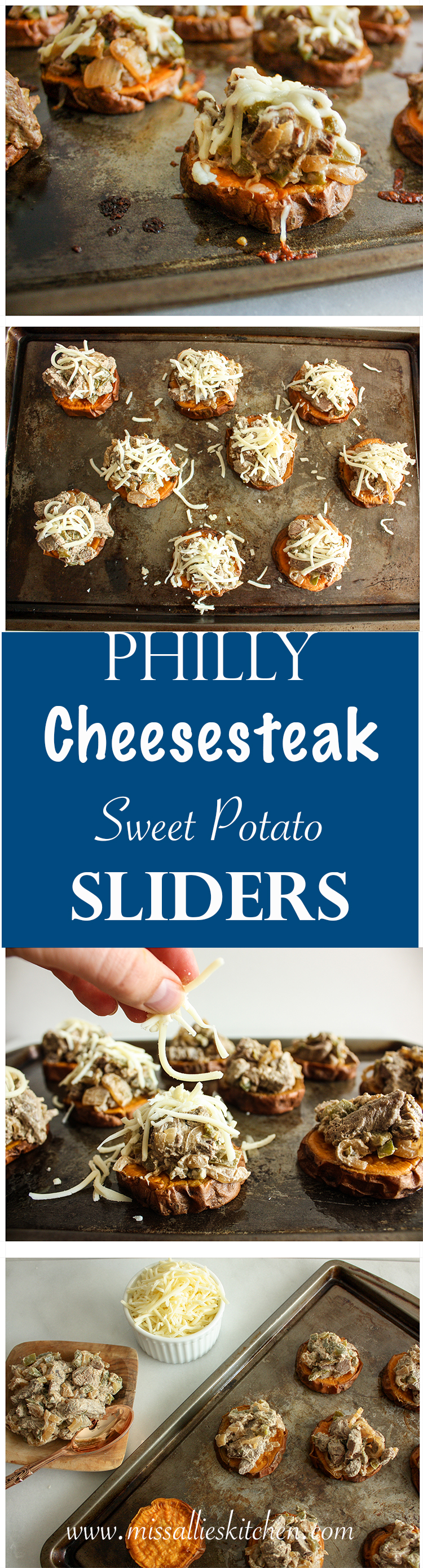 Philly Cheesesteak Sweet Potato Slider Recipe