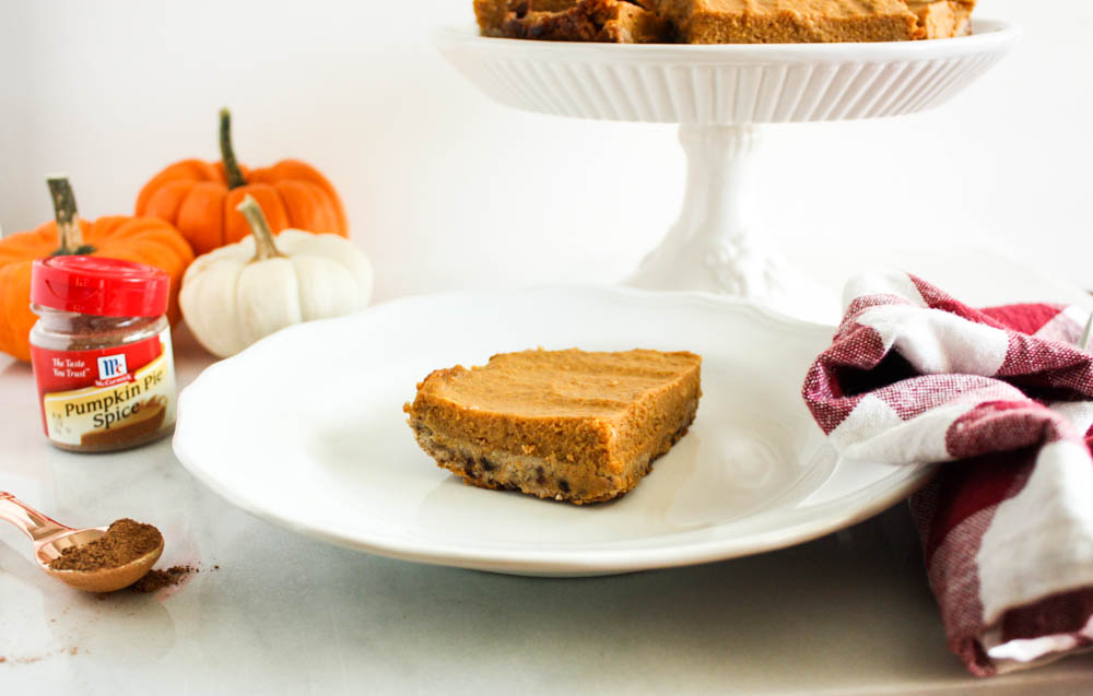 Healthy Pumpkin Spice Bars 