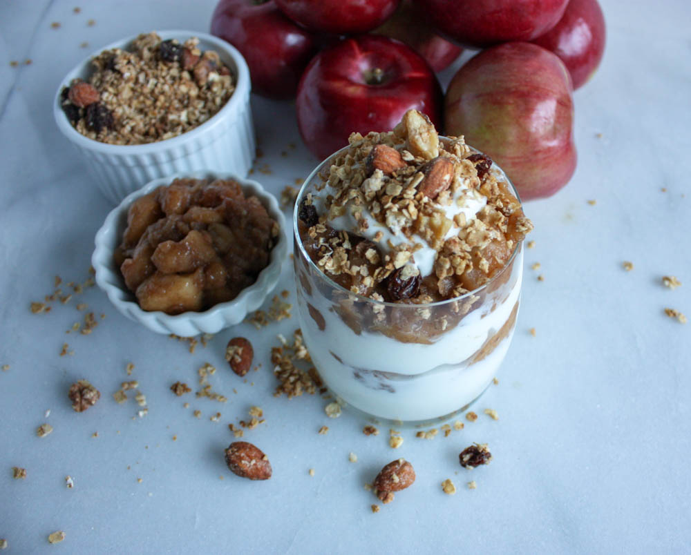 Fall Apple Compote Breakfast 