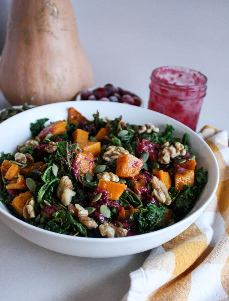 Butternut Squash and Kale Salad 