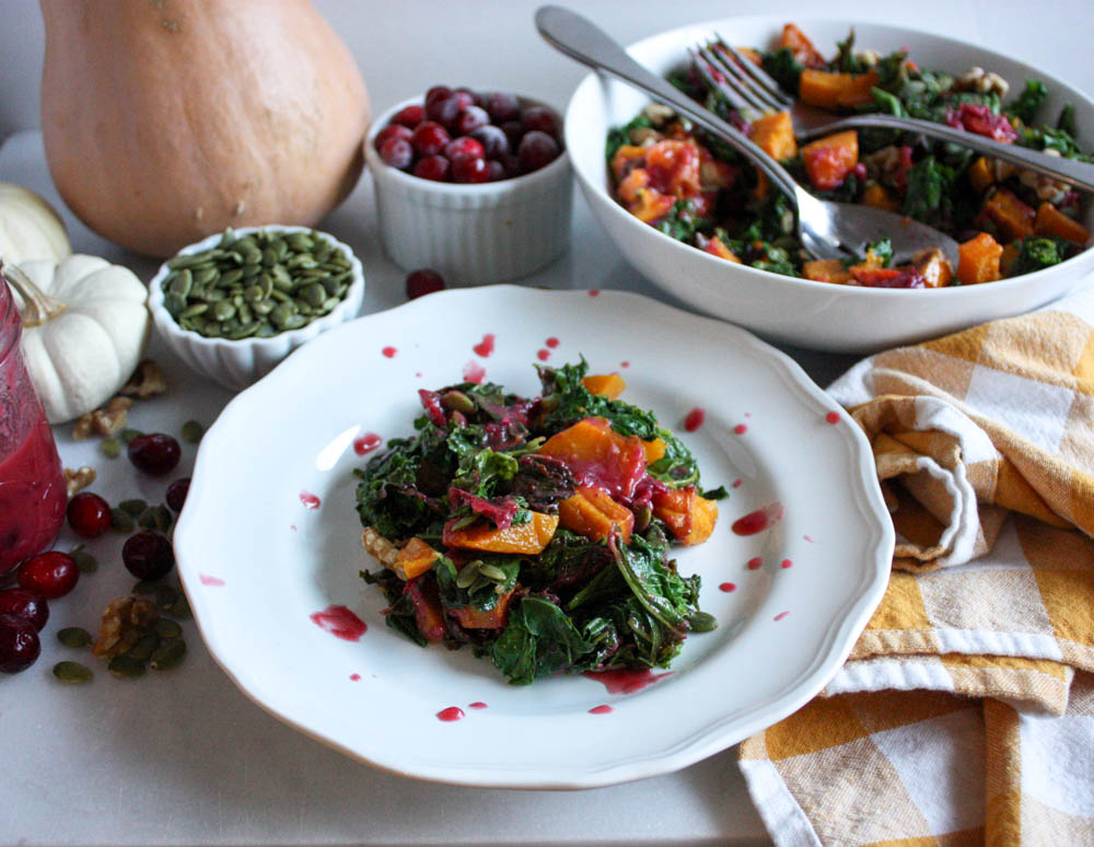 Cranberry, Kale & Butternut Salad 