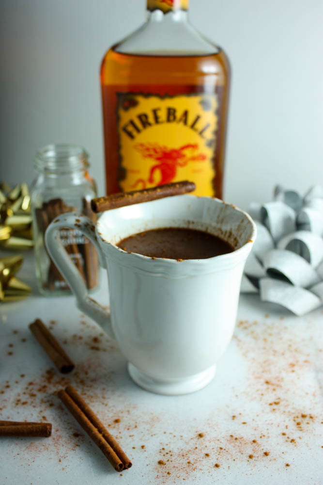 Cinnamon Whiskey Hot Chocolate 