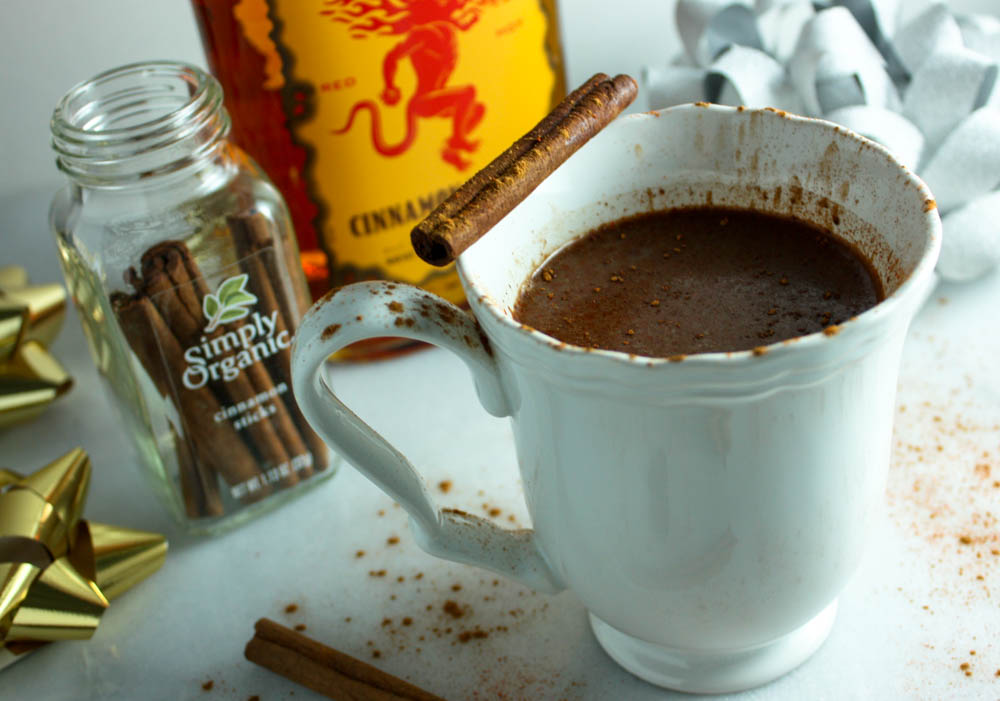 Spicy Whiskey Hot Chocolate 