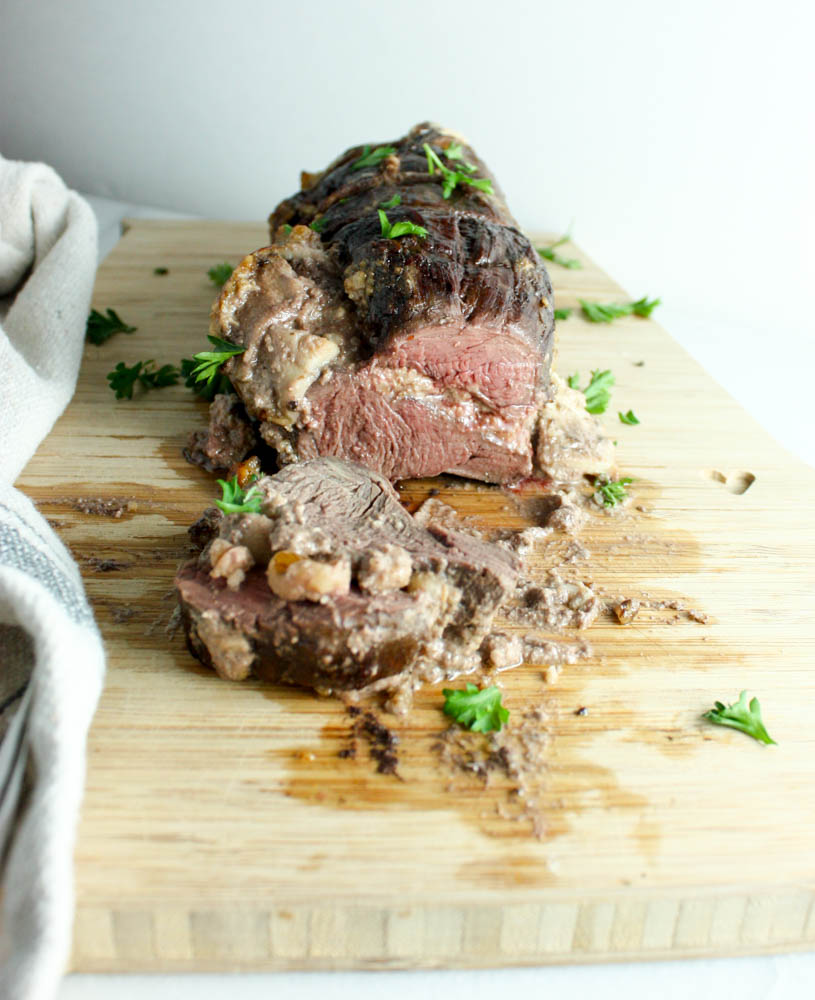 Apple Walnut Stuffed Tenderloin