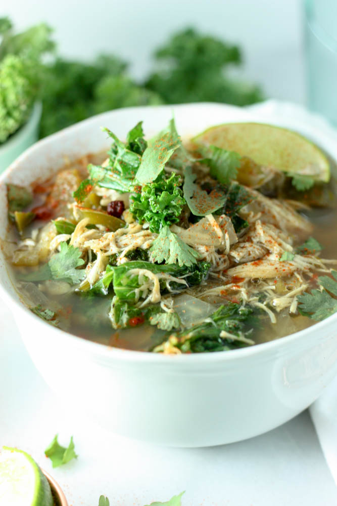 A bowl of white kale chii