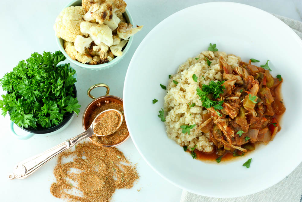 Whole30 Cajun Chicken and Rice 