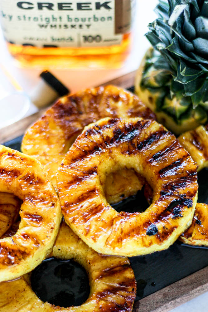 Maple Bourbon Grilled Pineapple 