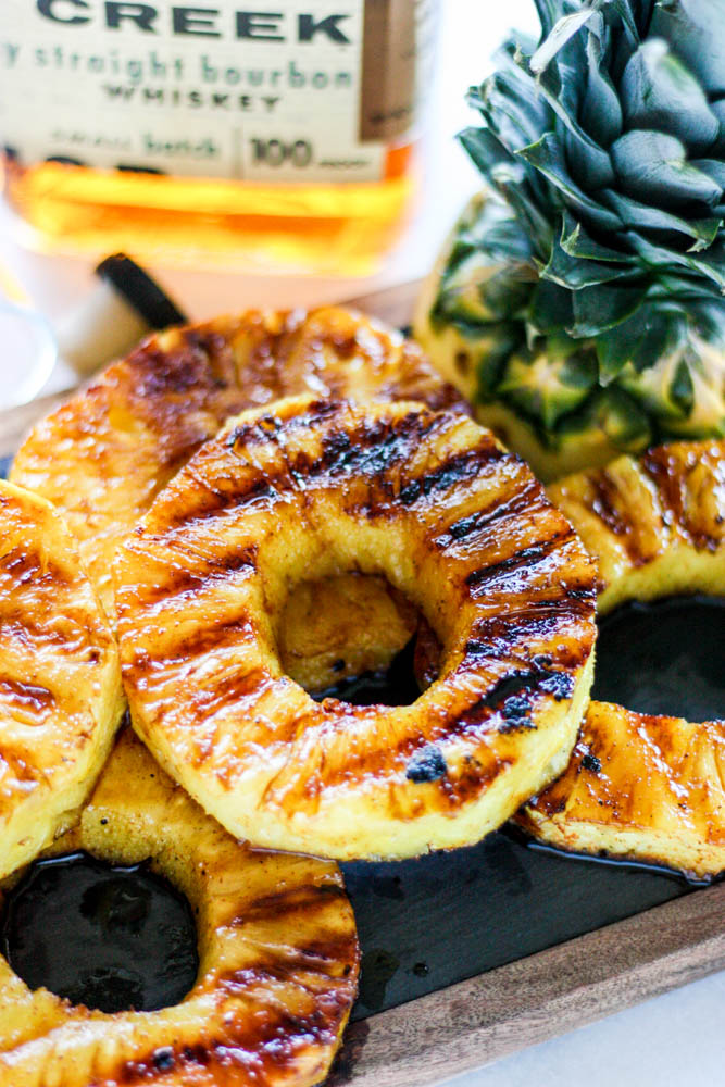 Maple Bourbon Grilled Pineapple 