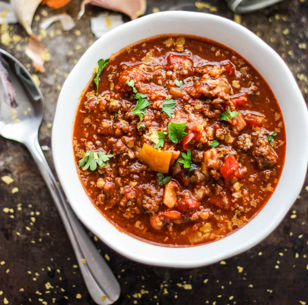 Whole30 Cauliflower Freezer Chili