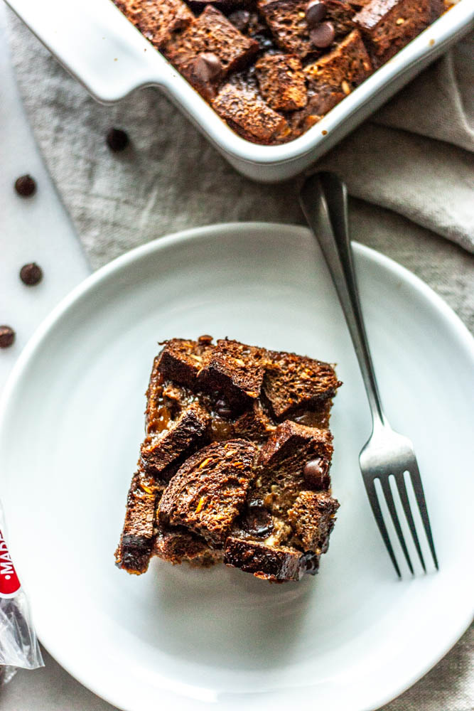 Dairy Free Mocha French Toast Bake