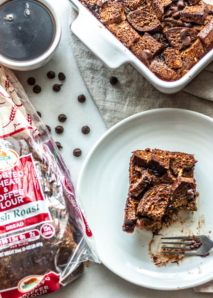 Dairy Free Mocha French Toast Bake