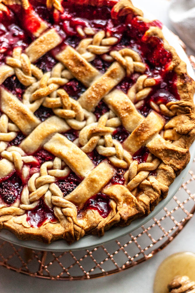 This classic Black Raspberry Pie recipe has blackberries and raspberries, touched with lemon and sugar, all baked in the best pie crust ever. Simple is best here. 