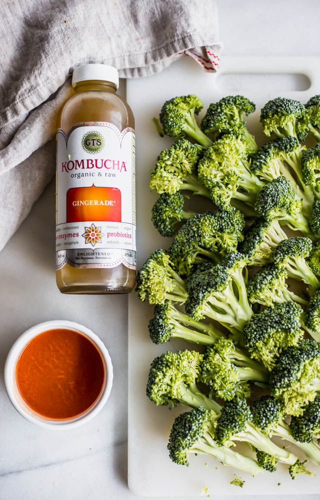 Whole30 Stovetop Spicy Ginger Broccoli- If you need a flavorful side dish all you have to do is saute this Stovetop Spicy Ginger Broccoli on the stove in the delicious, chili ginger sauce. The perfect gluten-free sauce where you can use soy sauce or coconut aminos. This recipe is whole30 compliant and so flavorful! #whole30 #sidedish #paleo #healthy #healthyrecipe #easy #homemade #veggie #broccoli 