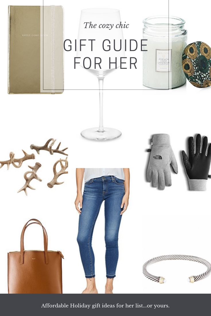 The Ultimate Gift Guide For Her. These are the things you need to add to your list or to put on the list for your favorite modern gal who loves to feel cozy, chic, and remembered this Holiday.