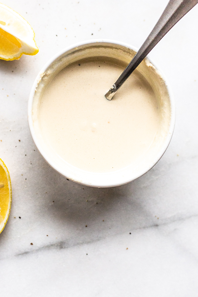 tahini sauce with lemon