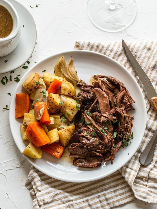 Instant Pot Red Wine Venison Roast