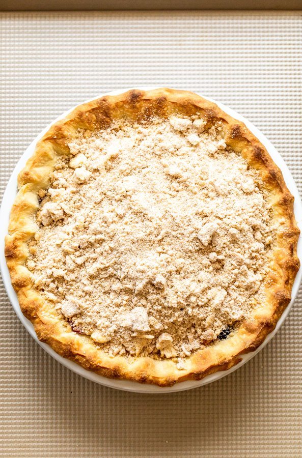 crumble topped pie