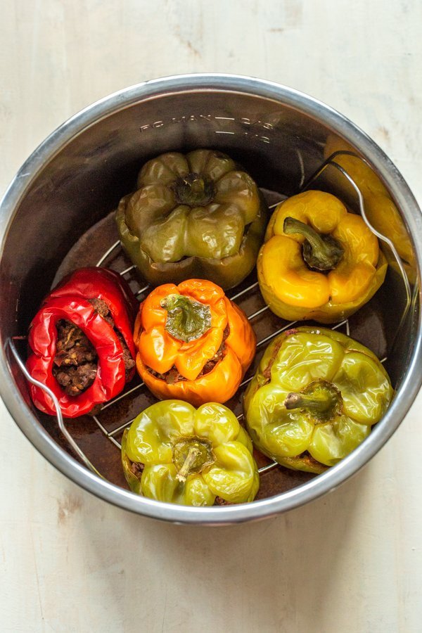 stuffed peppers in an instant pot pot