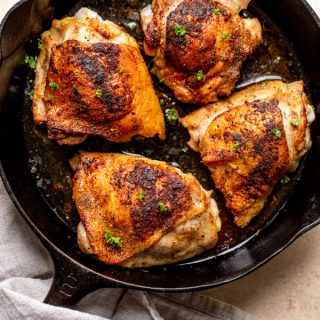 How To: Roasted Chicken Thighs (bone-in) - Miss Allie's Kitchen