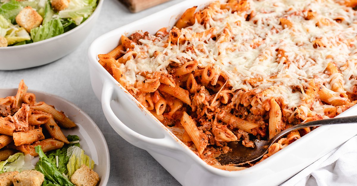 Venison Pasta Bake | Deer Meat Baked Ziti