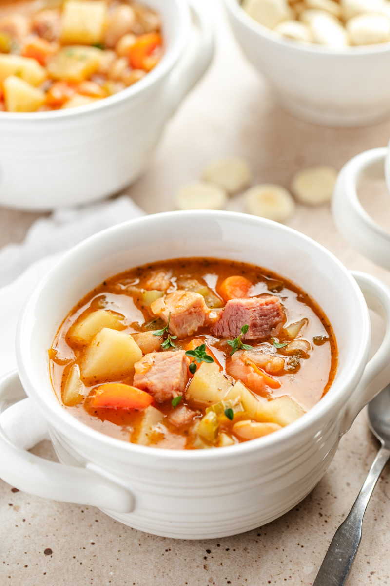 The Best Ham And Bean Soup (Stovetop, Campfire Kettle or Slow Cooker