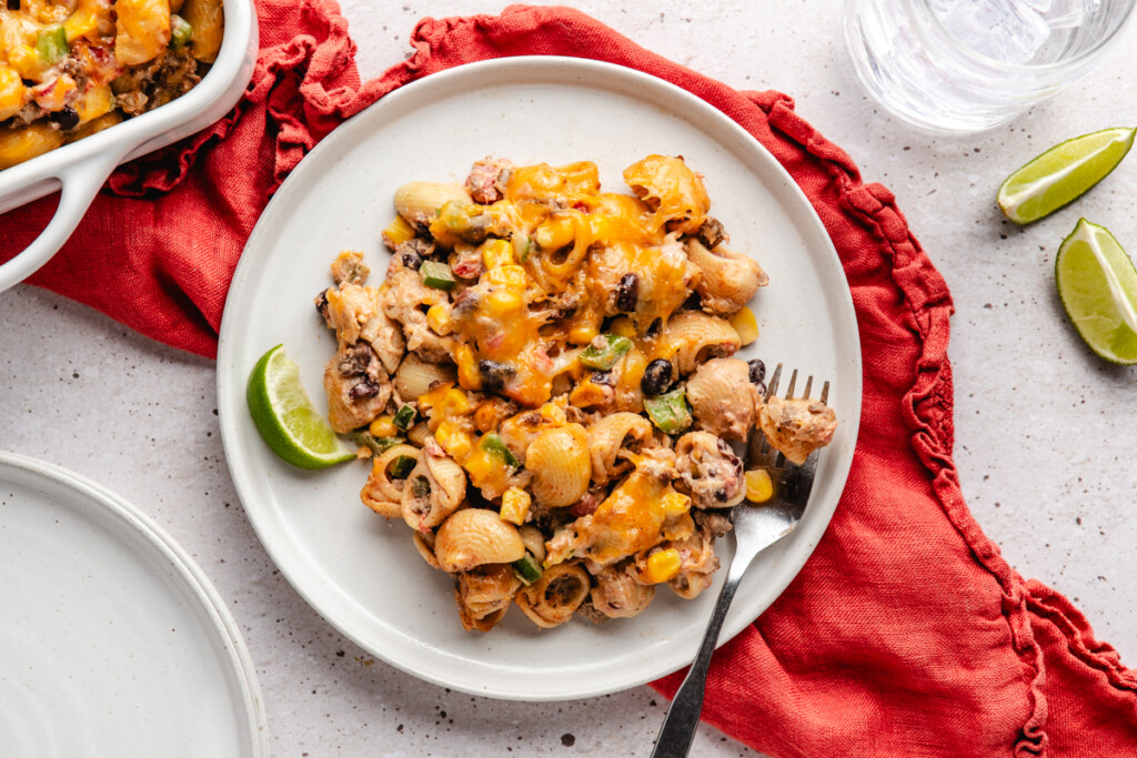 venison southwest pasta bake serving