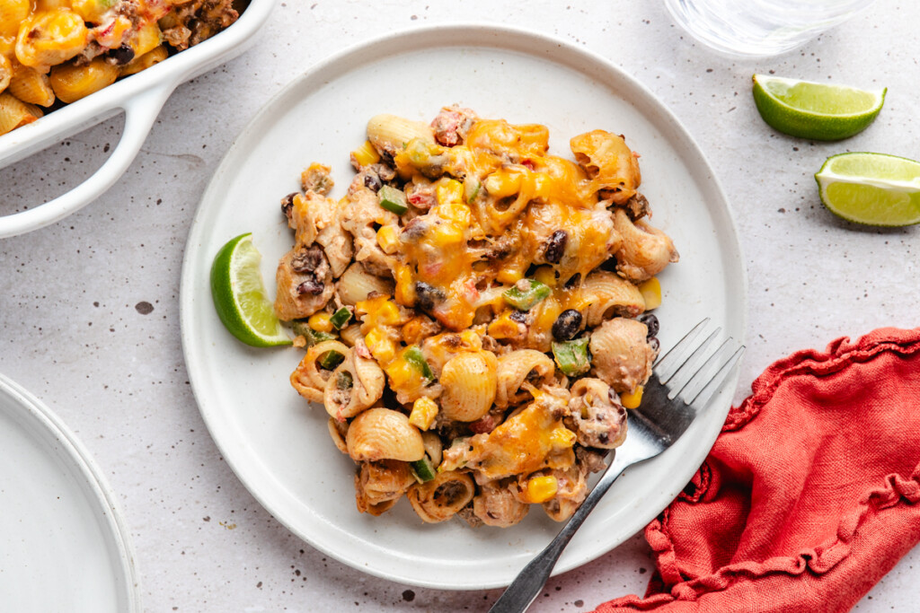 venison southwest pasta bake serving